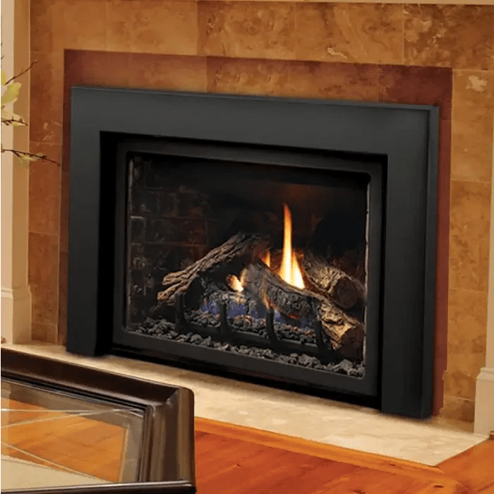 Kingsman Fireplaces 26-Inch Clean View Direct Vent Gas Fireplace Insert with Media - IDV26