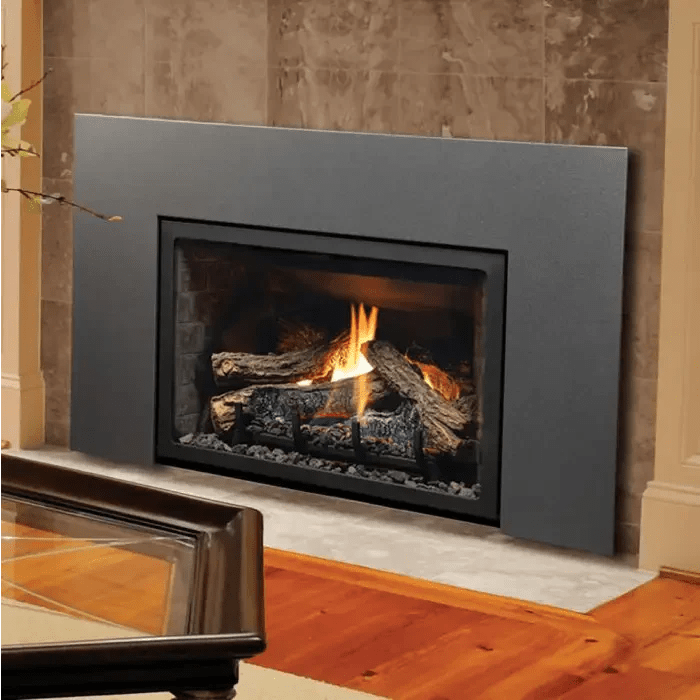 Kingsman Fireplaces 26-Inch Clean View Direct Vent Gas Fireplace Insert with Media - IDV26