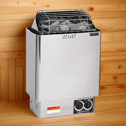Harvia KIP45B 4.5kW Electric Sauna Heater with Built-in Controls - JH45B2401