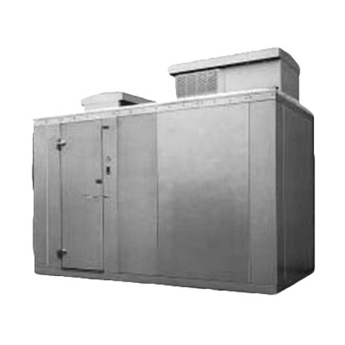 Nor-Lake' Wide (Door Side) Outdoor Walk-In Freezer -10°F w/ Floor 7'7"H - NLKODF7746C