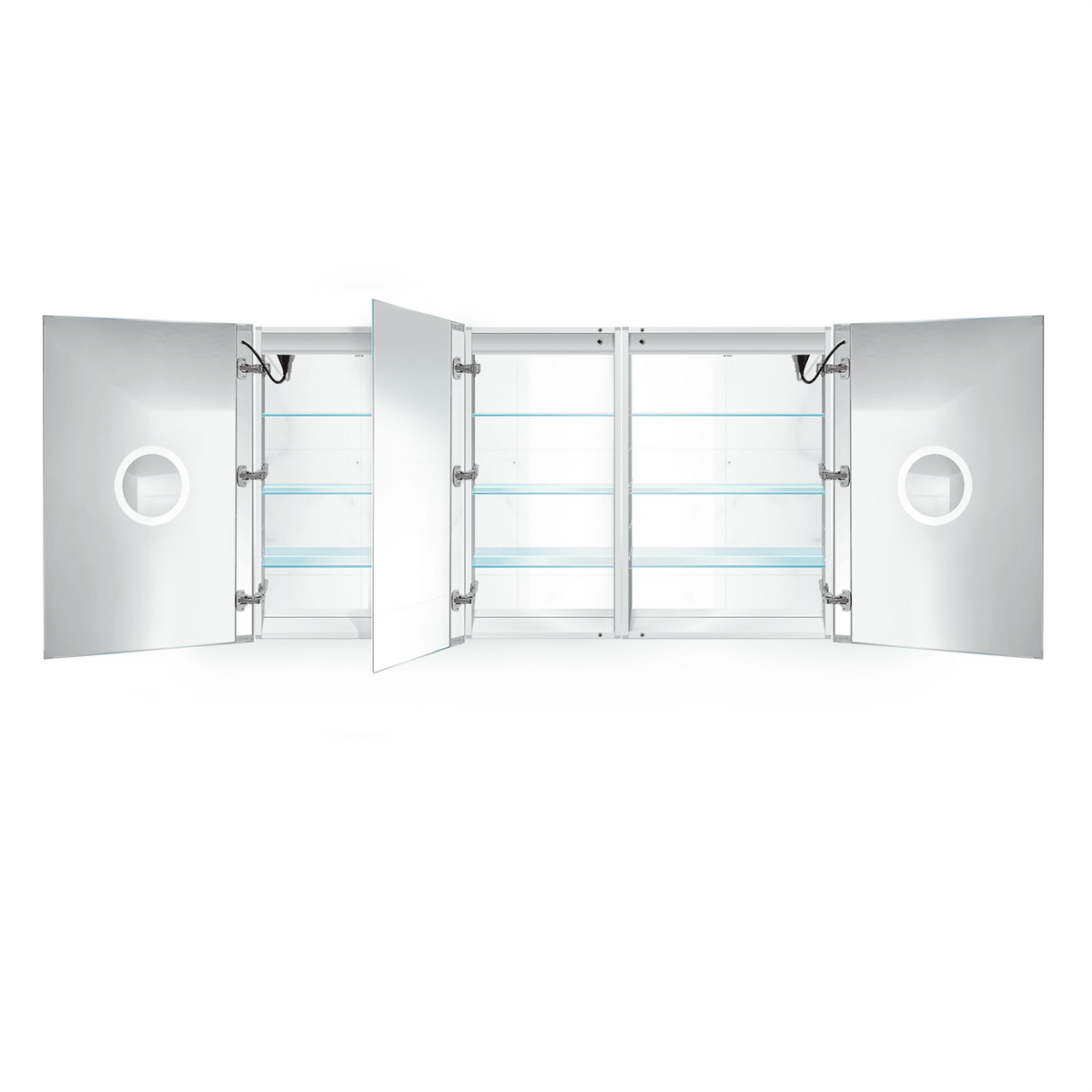 Krugg Svange 66"X 36" Double LED Medicine Cabinet with Dimmer & Defogger Svange6636DLLR