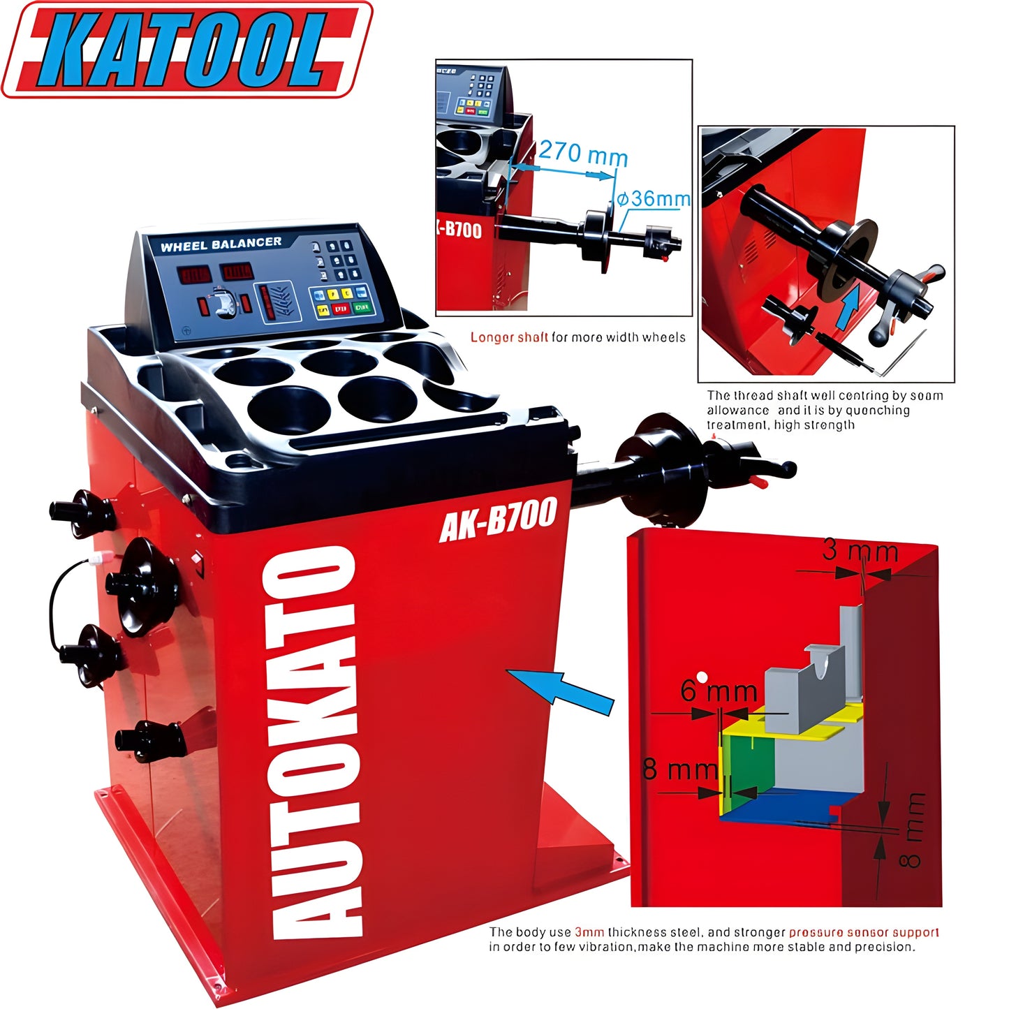 Katool Tire Changer T835 & Wheel Balancer B700 - T835+B700