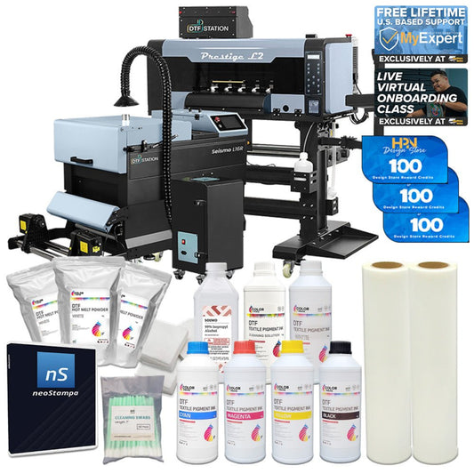 DTF Station Prestige L2 16" Printer L16R Shaker Supply Bundle - BNDL-PRL2-L16R-PL2-B