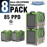 ALORAIR® Storm LGR extreme 85 Pint Commercial Restoration Dehumidifiers Pack of 8 - 8*Strom LGR Extreme in Yellow