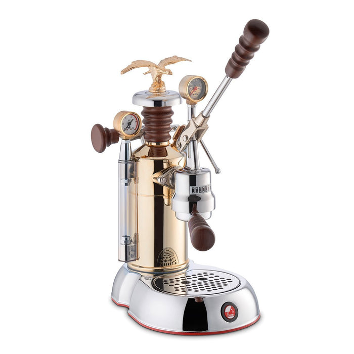 La Pavoni Esperto Competente Brass and Chrome Espresso Machine ESPCO-16