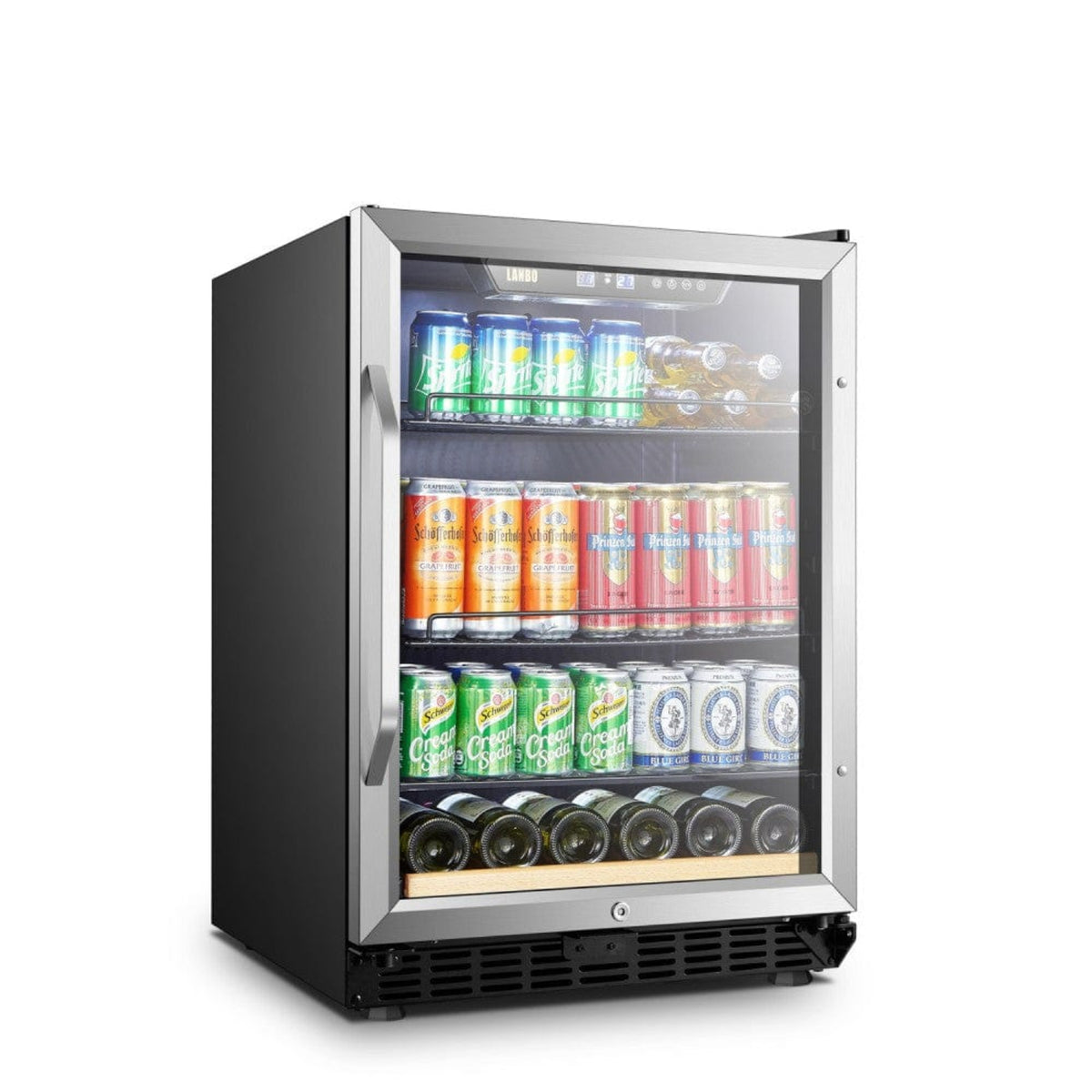 Lanbo 110 Cans 6 Bottles Stainless Steel Beverage Coolers - LB148BC