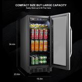 Lanbo 70 Cans Stainless Steel Beverage Coolers LB80BC - LB80BC