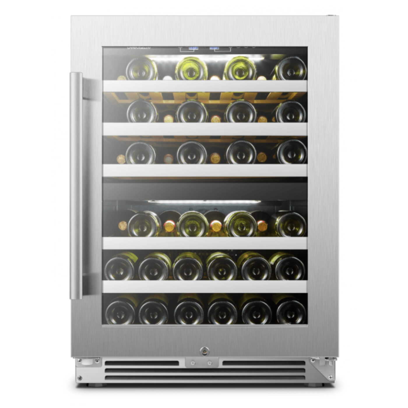 Lanbo Pro 44 Bottles Dual Zone Stainless Steel Wine Coolers - LP54D