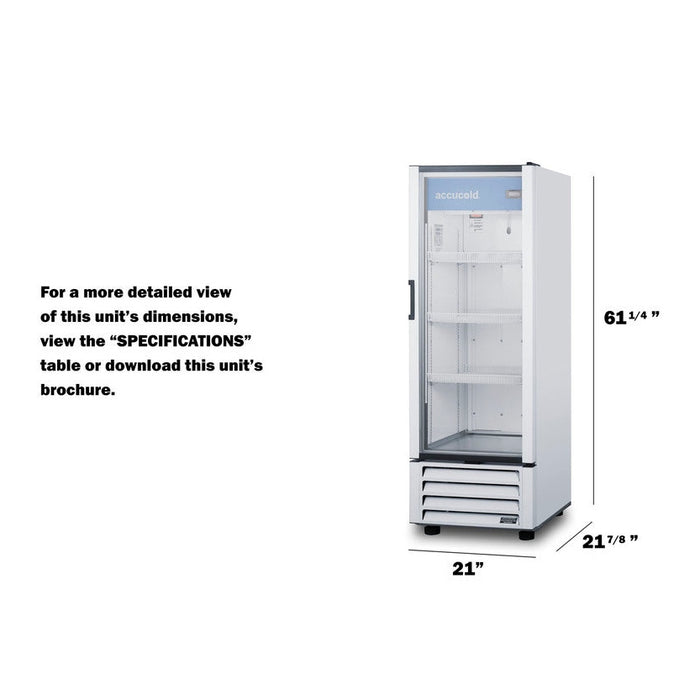 Accucold Summit - 21" Wide Pharmacy Refrigerator - ACR82L