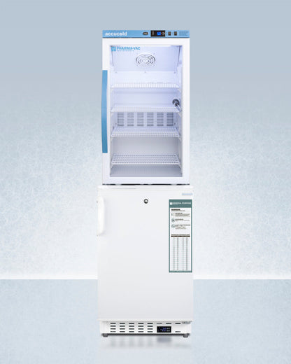 Accucold - 20" Wide Vaccine Refrigerator/Freezer Combination - ARG3PV-ADA305AFSTACK