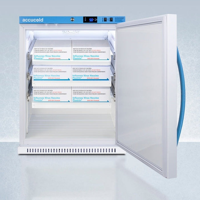 Accucold Summit - 6 Cu.Ft. ADA Height Vaccine Refrigerator, with Removable Drawers - ARS62PVBIADADR