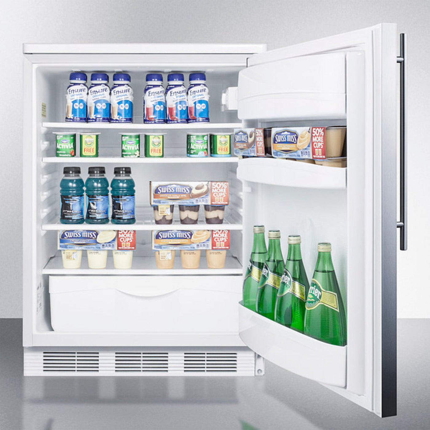 Summit - 24" Wide Built-In All-Refrigerator -  FF6LWBI7SSHV