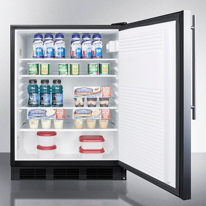 Accucold Summit - 24" Wide All-refrigerator, ADA Compliant - AL752BKSSHV