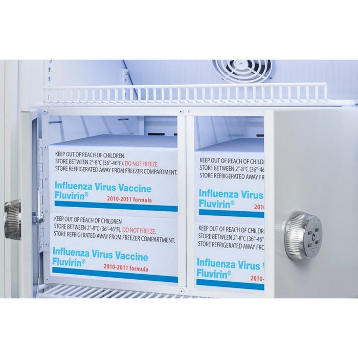 Accucold Summit - 15 Cu.Ft. Upright Vaccine Refrigerator with Interior Lockers - ARG15PVLOCKER