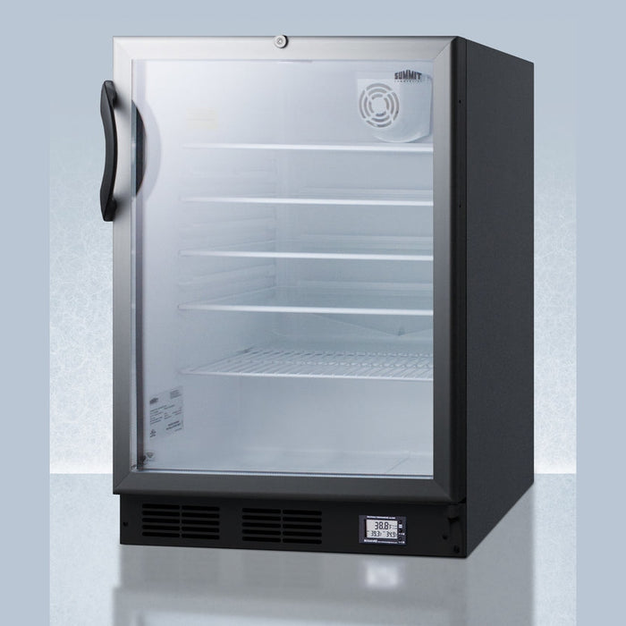 Accucold Summit - 24" Wide Built-In All-Refrigerator, ADA Compliant - SCR600BGLBINZADA