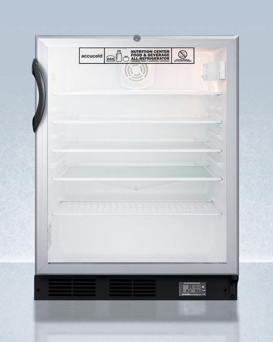 Accucold - 24" Wide Built-In All-Refrigerator, ADA Compliant