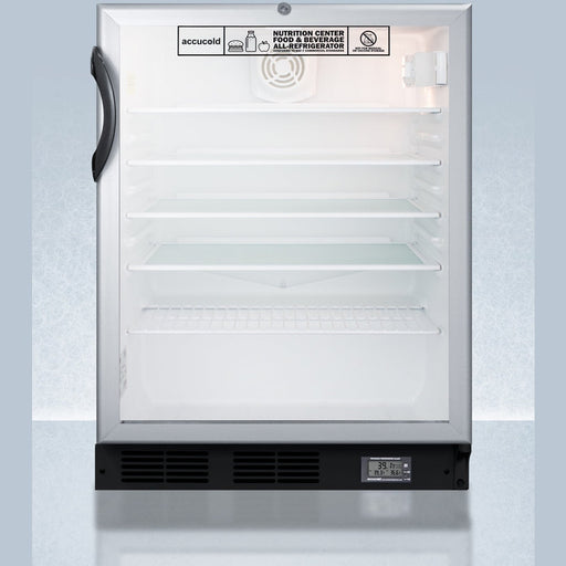 Accucold Summit - 24" Wide Built-In All-Refrigerator, ADA Compliant - SCR600BGLBINZADA