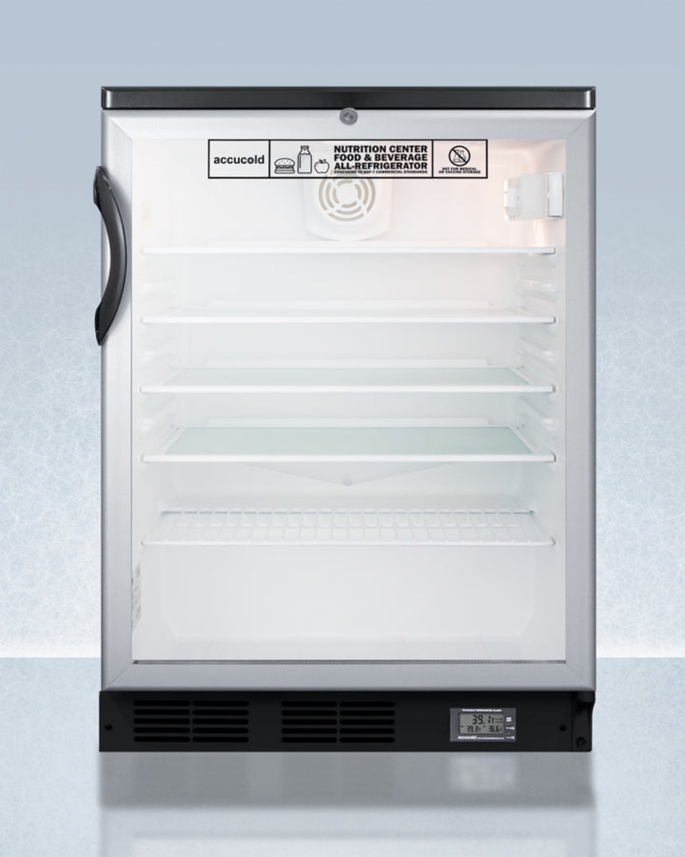 Accucold - 24" Wide Built-In All-Refrigerator - SCR600BGLBINZ
