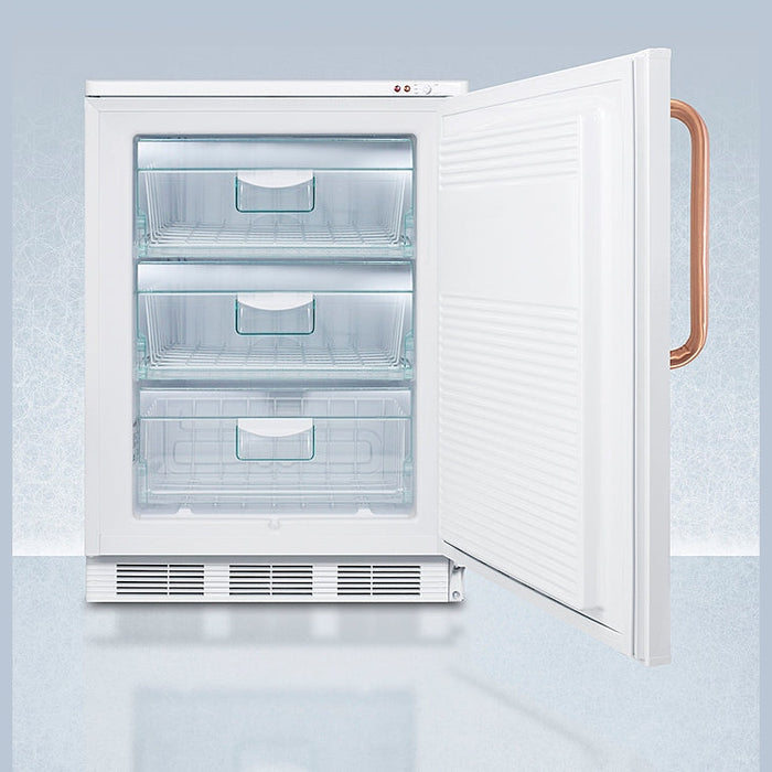 Accucold Summit - 24" Wide All-Freezer with Antimicrobial Pure Copper Handle - VT65MLTBC