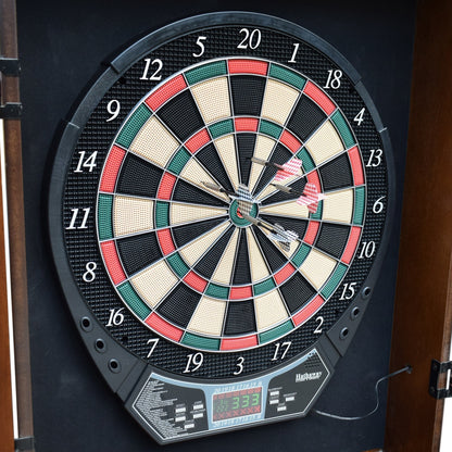 Hathaway Brookline Electronic Dartboard Cabinet Set -BG5004