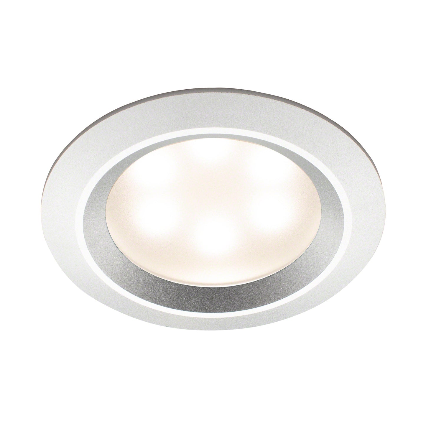 Recessed LED light in Satin Aluminum