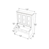 Murphy Bed With Desk, Full Size, Coventry Walnut by Leto Muro