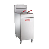 Vulcan LG500 65-70 Lb. Liquid Propane Floor Fryer - 150,000 BTU