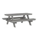 Berlin Gardens Rectangular Picnic Table- PRPT2872BK