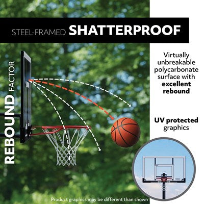 Lifetime Adjustable Portable Basketball Hoop 52-Inch Polycarbonate