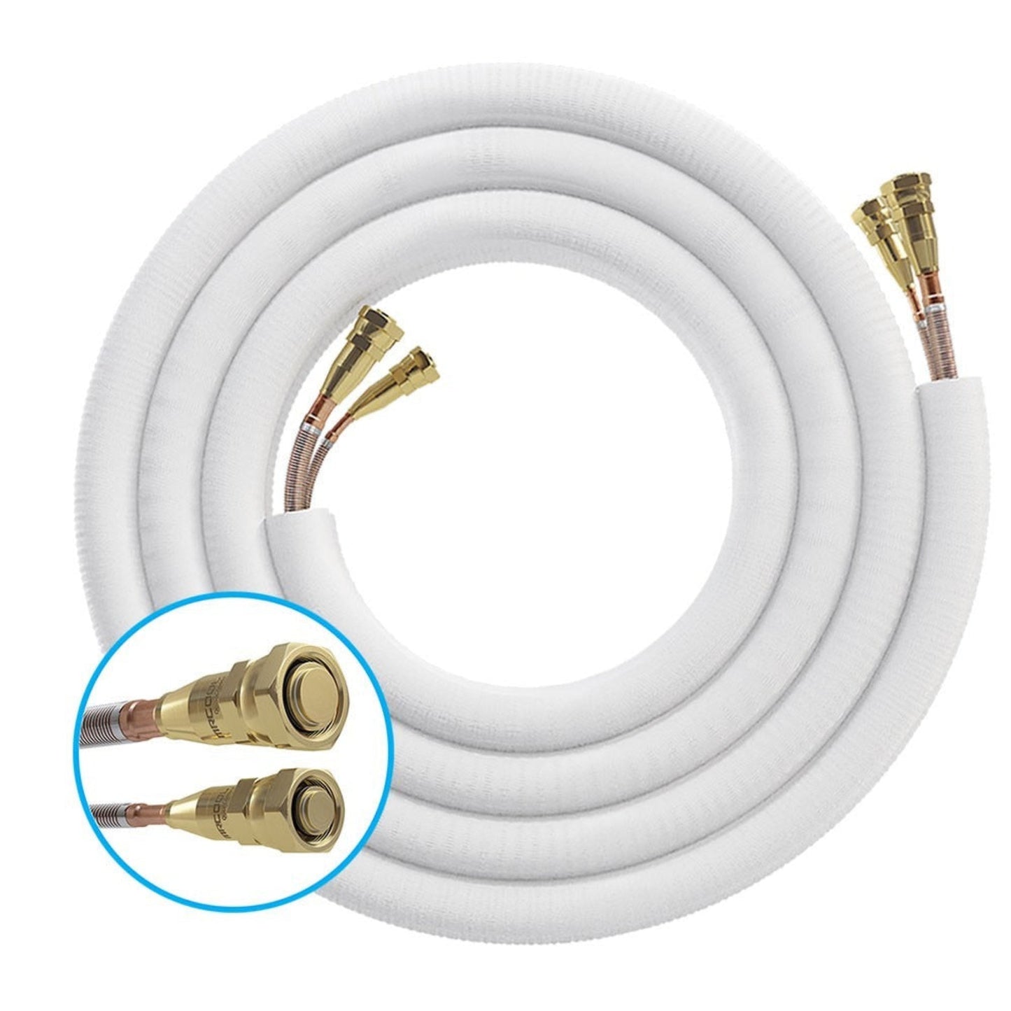 MRCOOL DIY 5th Gen 16 Ft. Pre-Charged Quick Connect Line Set, 3/8" x 5/8", for DIY 24K & 36K Mini Split Indoor Air Handler (DIY16-3858-O)