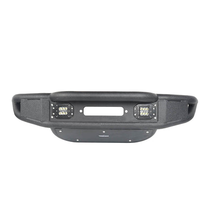 Hooke Road Lotus Tubular Stubby Front Bumper & Different Trail Rear Bumper w/Tire Carrier Combo(07-18 Jeep Wrangler JK JKU) - HE.2032+HE.2028A+HE.2028B