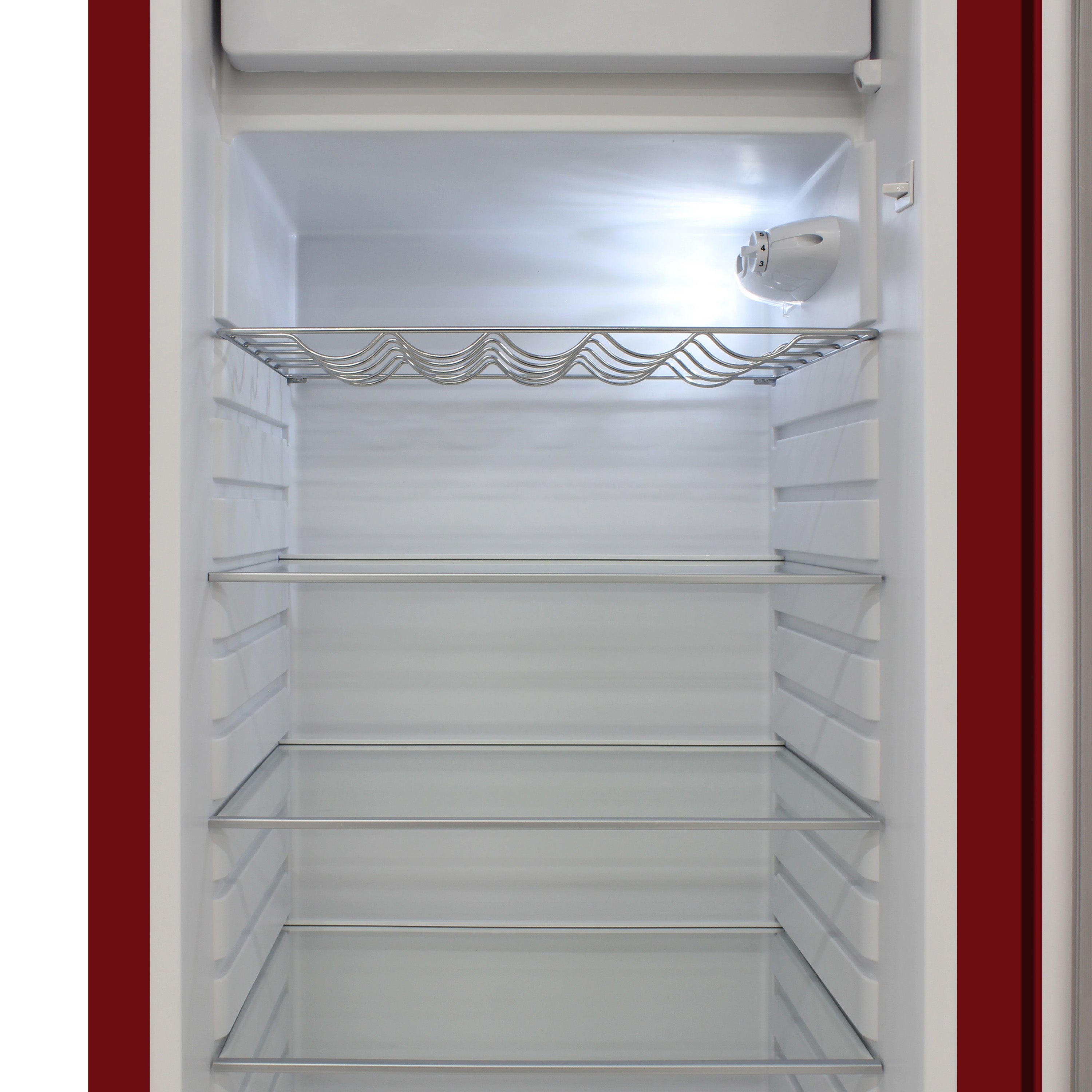 Vinotemp Retro Refrigerator, in Red - BR-RETRO-01-R