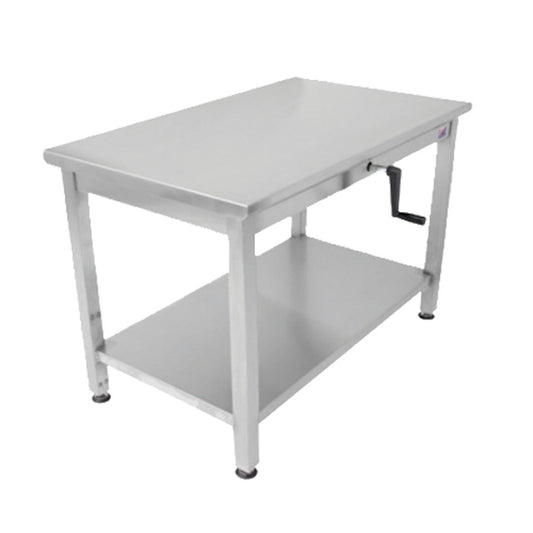 John Boos LT6-3060SSW ADA Stainless Steel 60" Work Table, Adjustable Height - JBLT63060SSW