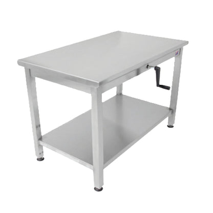 John Boos LT6-3060SSW ADA Stainless Steel 60" Work Table, Adjustable Height - JBLT63060SSW