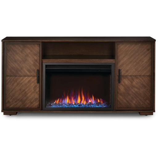 Napoleon Fireplaces Hayworth Electric Fireplace TV Stand in Rustic Long Board - NEFP30-3620RLB, 30-Inches