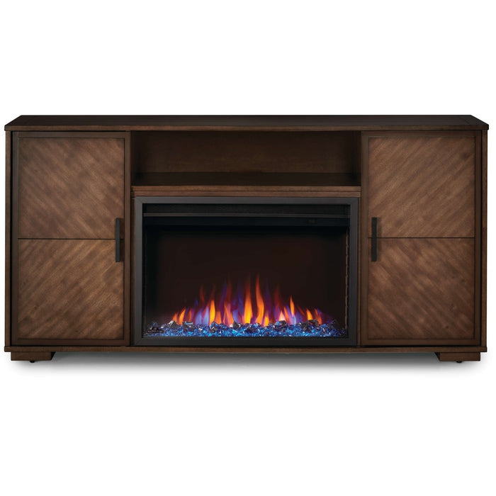 Napoleon Fireplaces Hayworth Electric Fireplace TV Stand in Rustic Long Board - NEFP30-3620RLB, 30-Inches