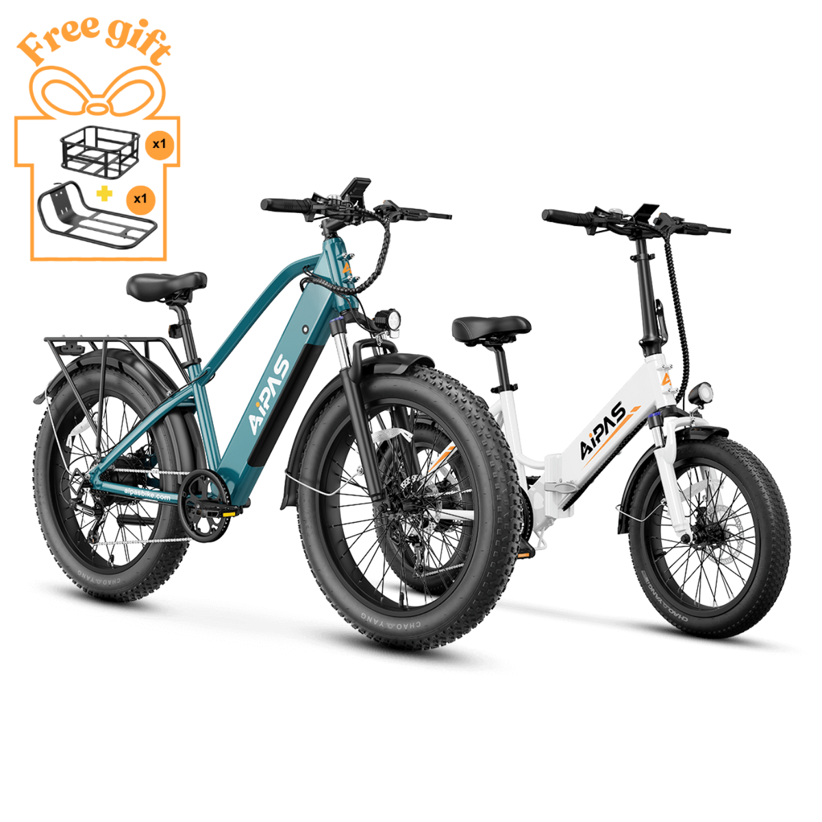 Aipas Ebike Combo Sale M2 + A2 - Aipas-A2white+M2viridity