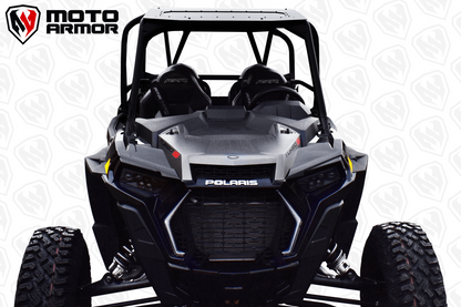 Moto Armor Polaris RZR Turbo S 4-Seat Aluminum Roof with Sunroof (2019+) - MA-TURS-RF-4-AL-BLK