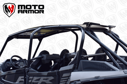 Moto Armor Polaris RZR Turbo S 4-Seat Aluminum Roof with Sunroof (2019+) - MA-TURS-RF-4-AL-BLK
