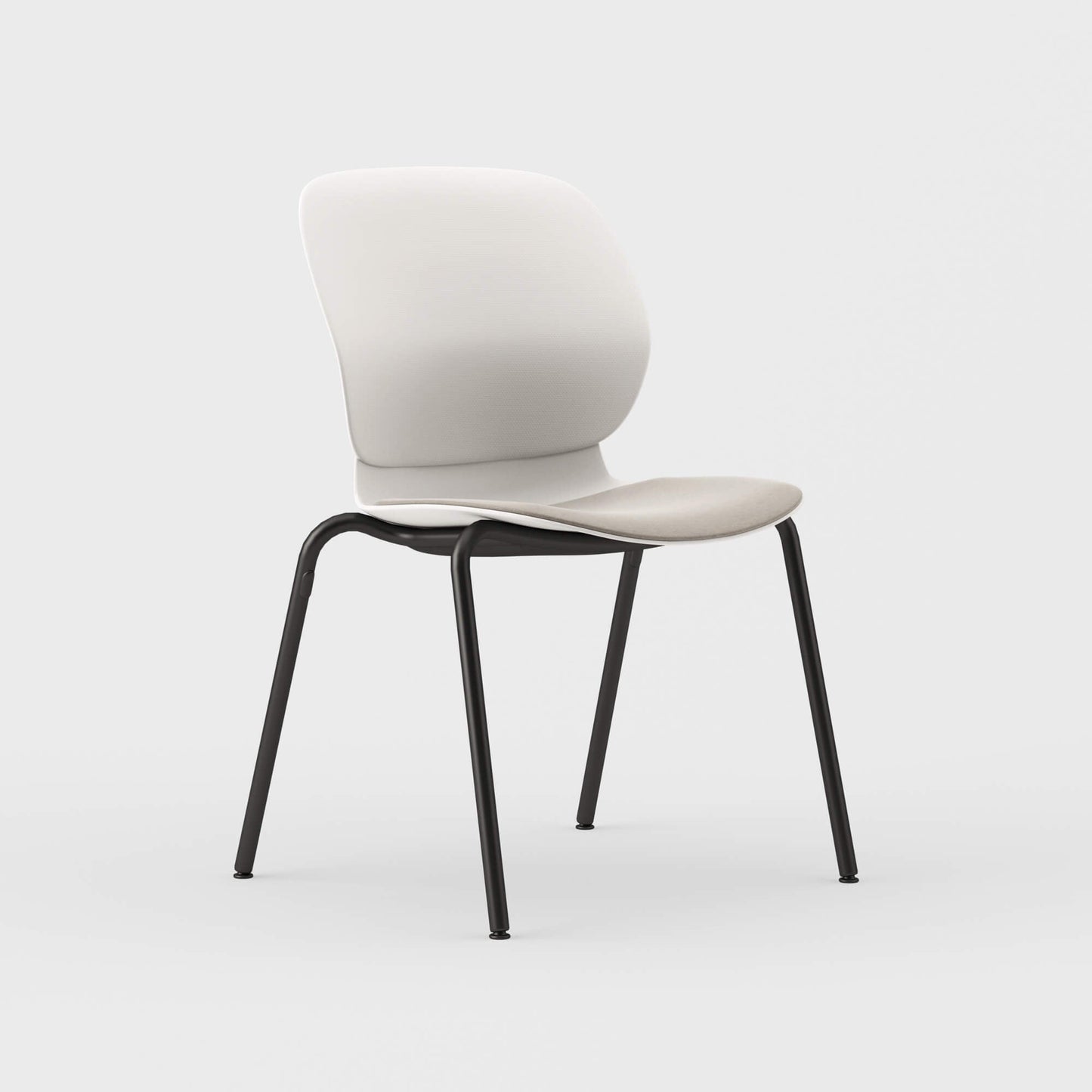 Maari Chair 4-Leg Base with Upholstered Seat - BP00756