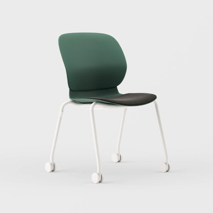 Maari Chair 4-Leg Base with Upholstered Seat - BP00756
