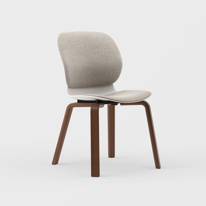 Maari Upholstered Chair with Wood Base -  BP00841