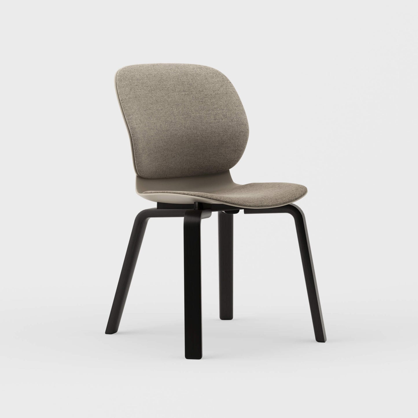 Maari Upholstered Chair with Wood Base -  BP00841