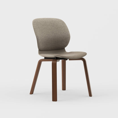 Maari Upholstered Chair with Wood Base -  BP00841