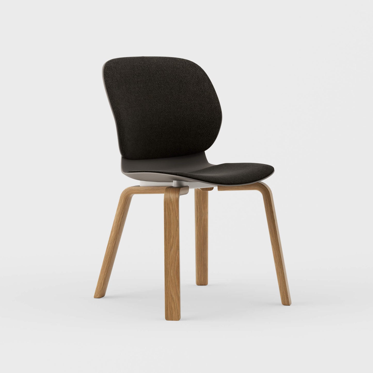 Maari Upholstered Chair with Wood Base -  BP00841