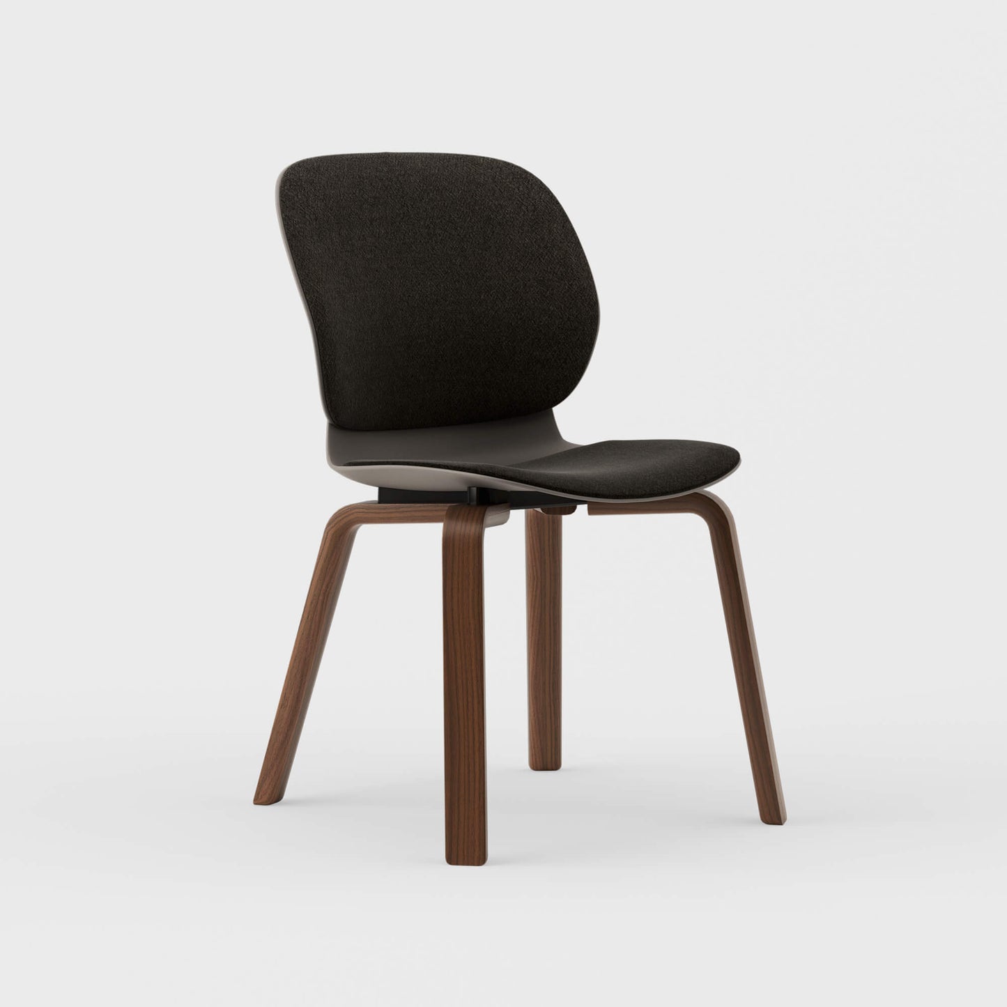 Maari Upholstered Chair with Wood Base -  BP00841