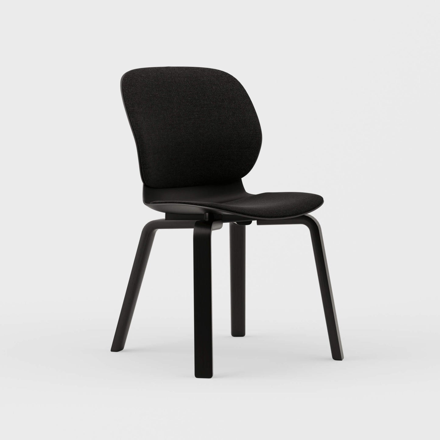Maari Upholstered Chair with Wood Base -  BP00841