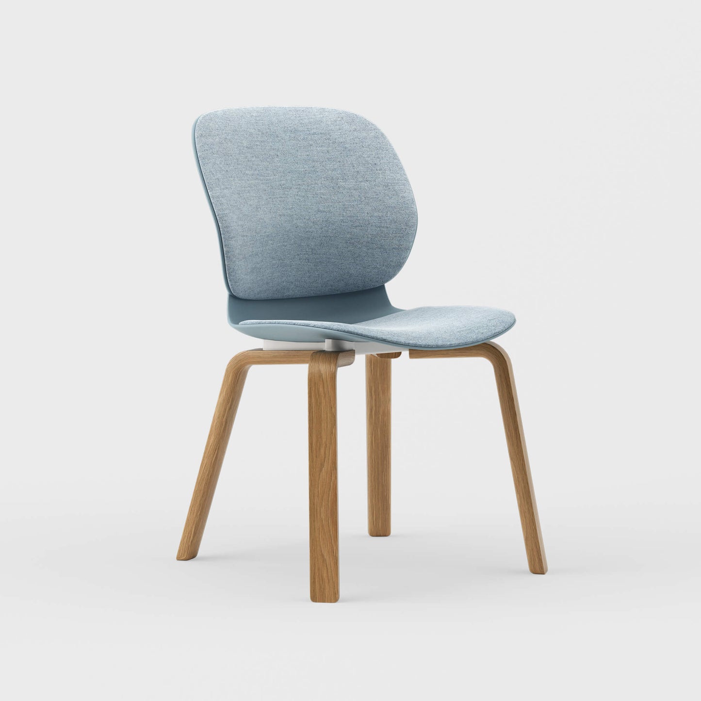 Maari Upholstered Chair with Wood Base -  BP00841
