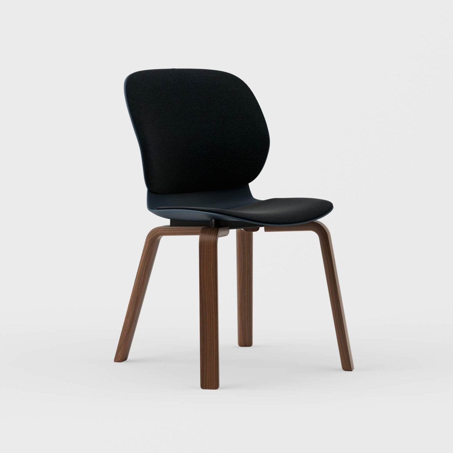 Maari Upholstered Chair with Wood Base -  BP00841