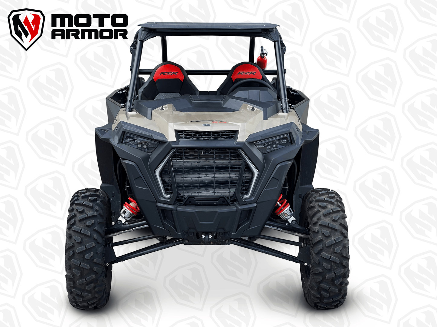 Moto Armor Polaris RZR XP 1000, XP Turbo, & Turbo S 2-Seat Aluminum Doors (2014+) - MA-RZ2-BLK
